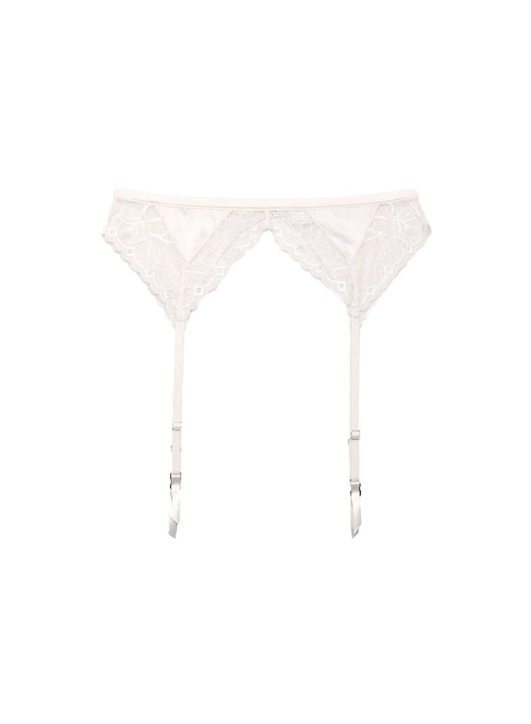 Creme - Gardenia Lace Garter Belt | Fleur du Mal - DEMO