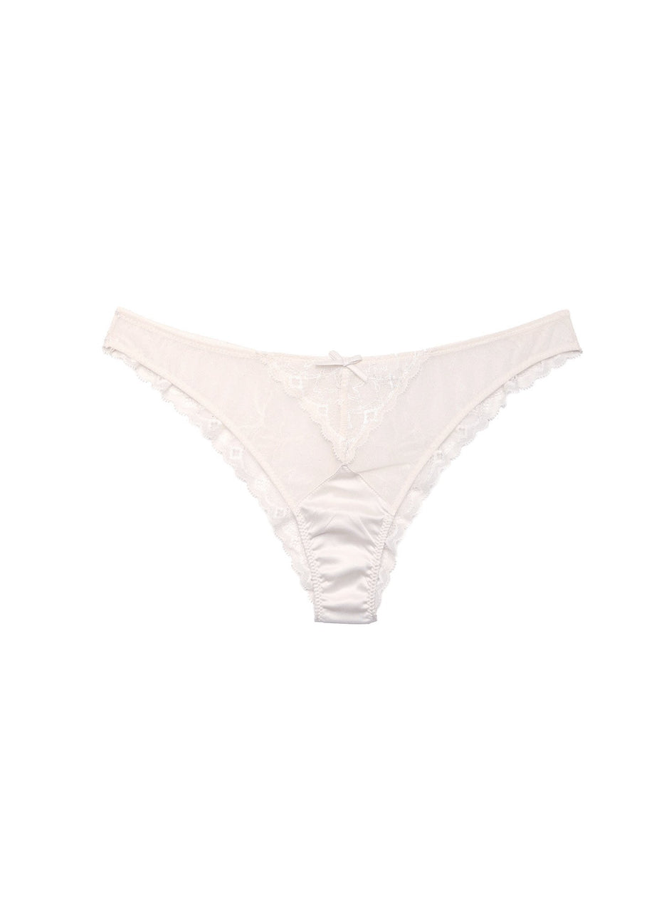 Creme - Gardenia Lace Tanga | Fleur du Mal - DEMO