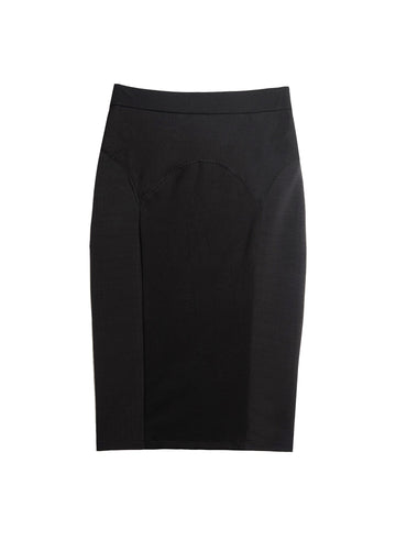 Black - Garter Seam Skirt | Fleur du Mal - DEMO