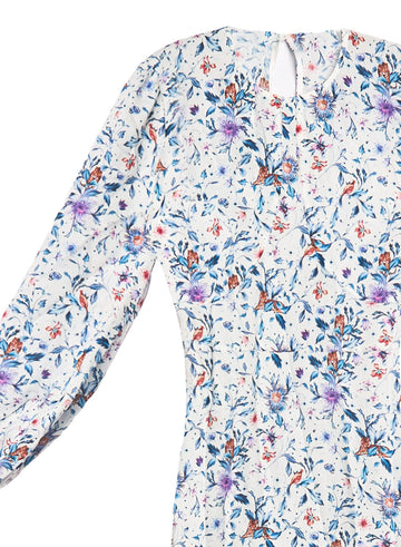 Light jungle print - Georgette Mermaid Dress | Fleur du Mal - DEMO