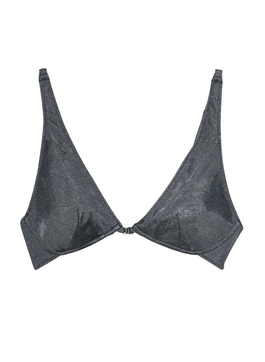 Sparkle grey - Sparkle Jersey Bra | Fleur du Mal - DEMO