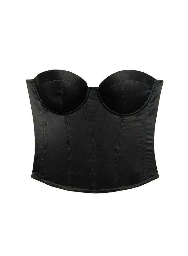 Black - Hamptons Bustier | Fleur du Mal - DEMO