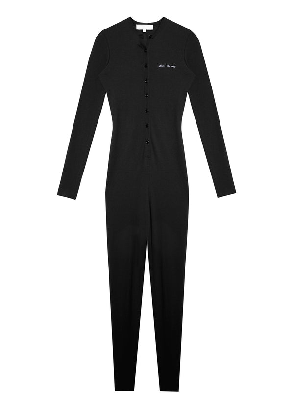 Black - Henley Catsuit | Fleur du Mal - DEMO