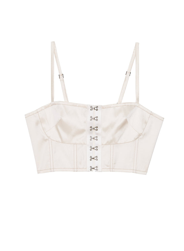 Ivory - Hook &amp; Eye Bustier Top | Fleur du Mal - DEMO