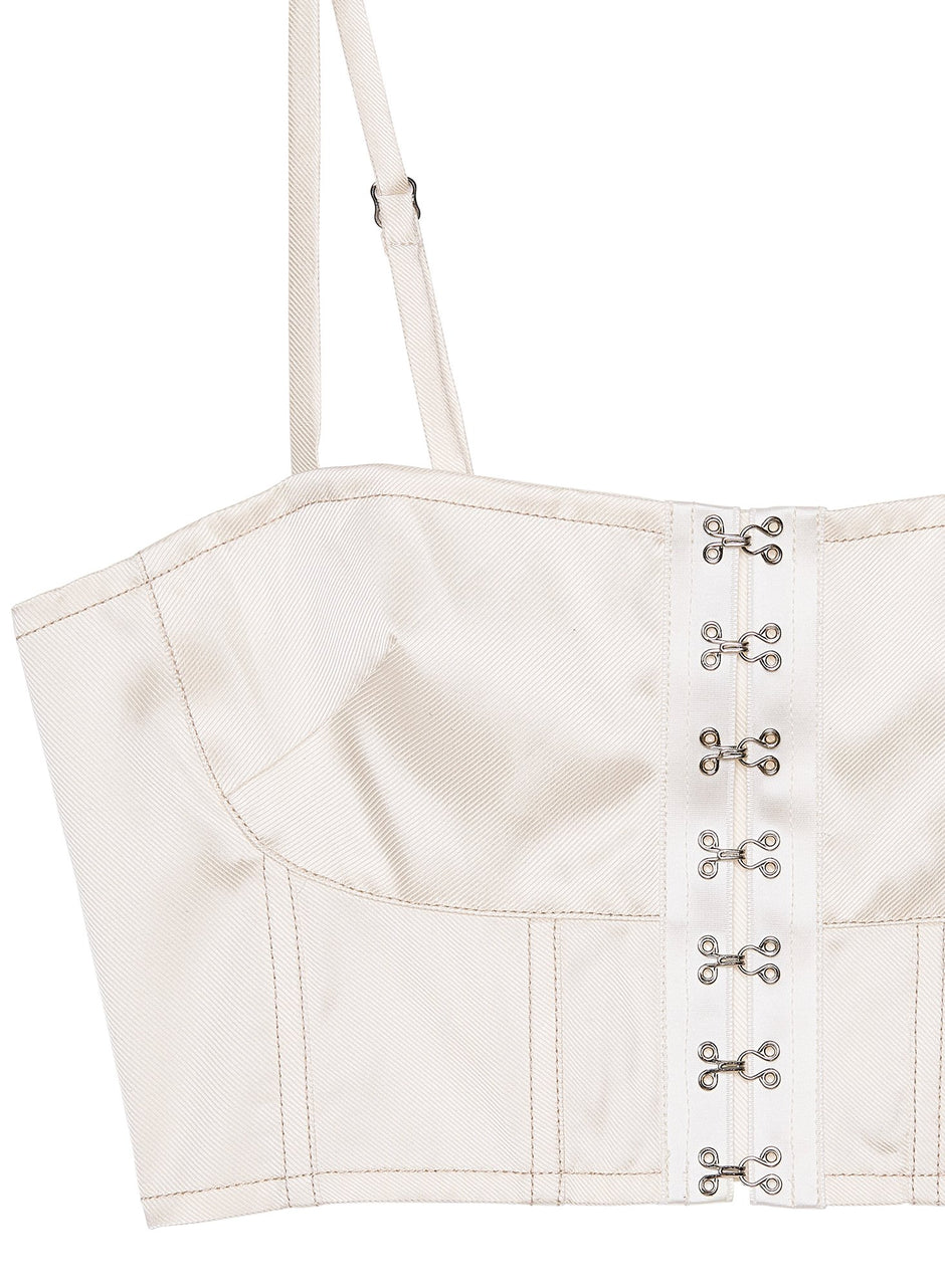 Ivory - Hook &amp; Eye Bustier Top | Fleur du Mal - DEMO