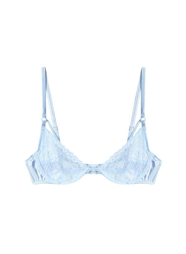 Ice queen - Gardenia Lace Demi Bra | Fleur du Mal - DEMO