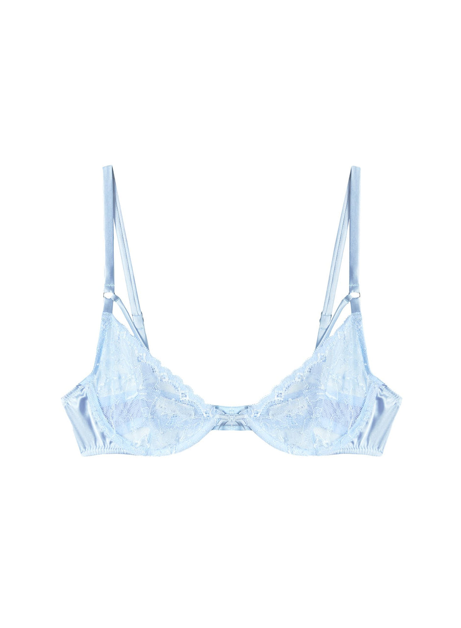Ice queen - Gardenia Lace Demi Bra | Fleur du Mal - DEMO