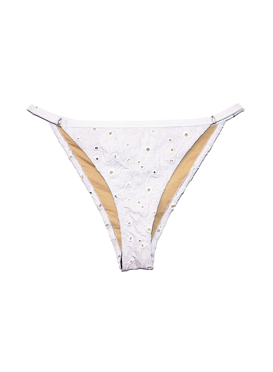 Ivory - String Cheeky Bikini | Fleur du Mal - DEMO