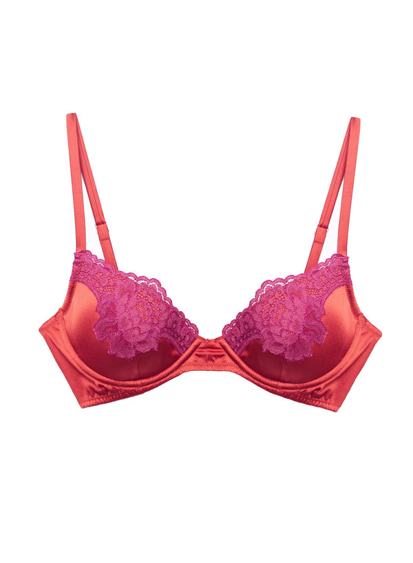 Sienna - James Lace Lined Demi Bra | Fleur du Mal - DEMO