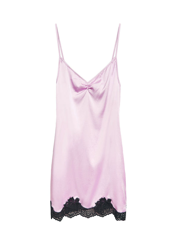 Sweet pea - James Lace Rouched V-Neck Slip | Fleur du Mal - DEMO