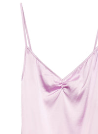 James Lace Rouched V-Neck Slip