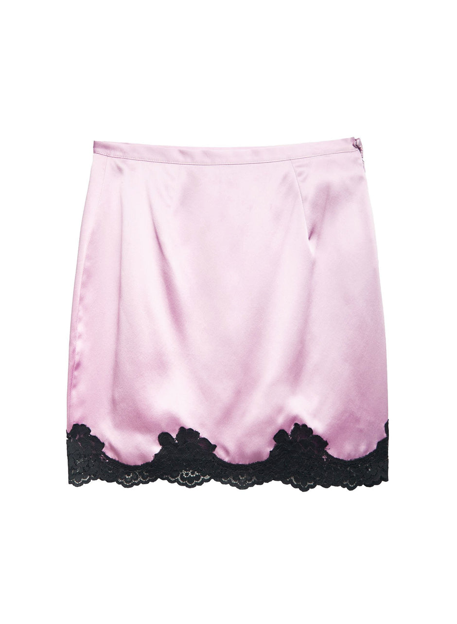 Sweet pea - James Lace Slip Skirt | Fleur du Mal - DEMO