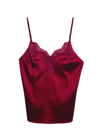 Mulberry - James Lace Trim Cami | Fleur du Mal - DEMO
