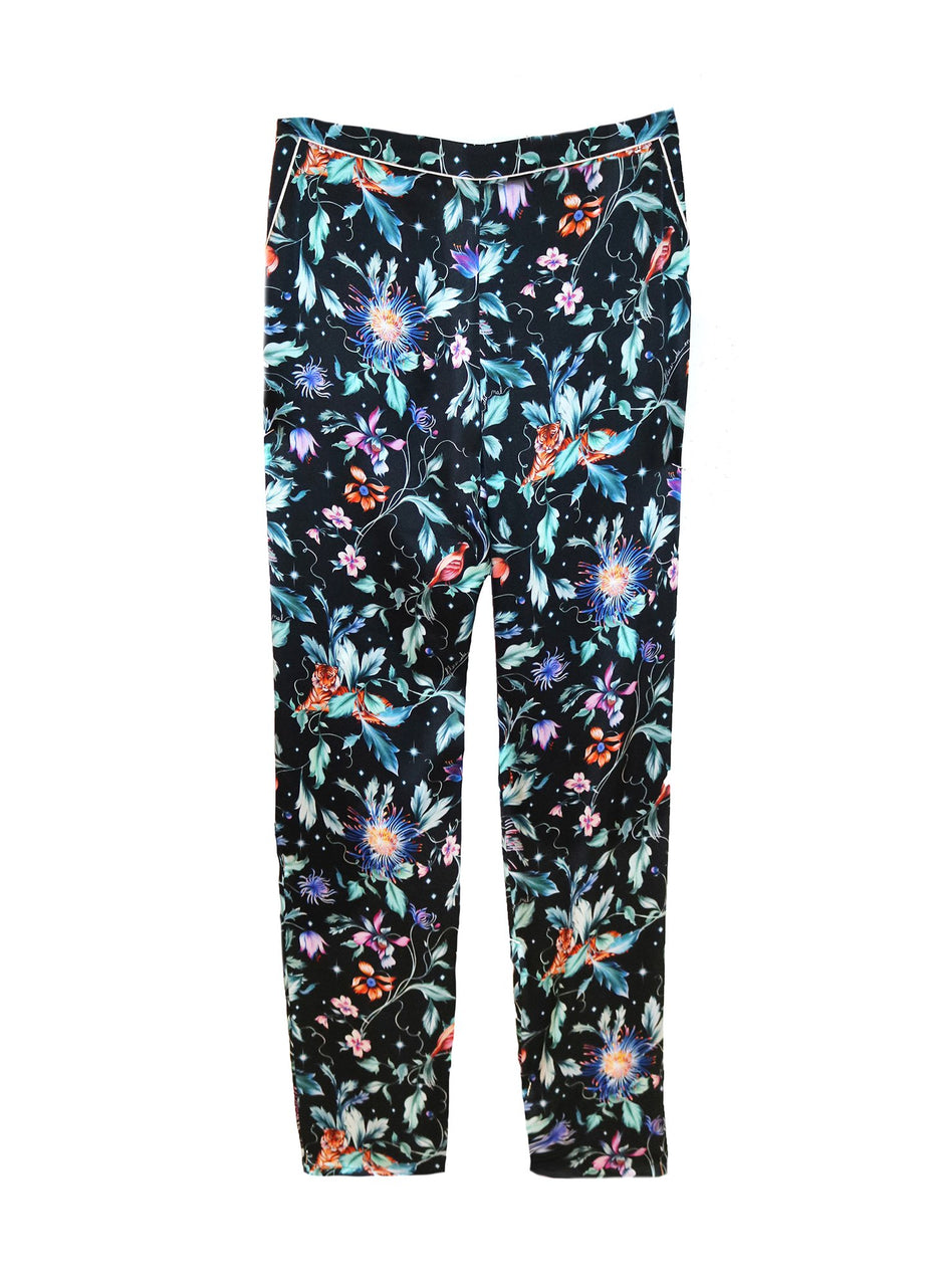 Black jungle print - Bedroom to Boardroom Pant | Fleur du Mal - DEMO
