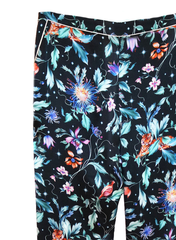 Black jungle print - Bedroom to Boardroom Pant | Fleur du Mal - DEMO