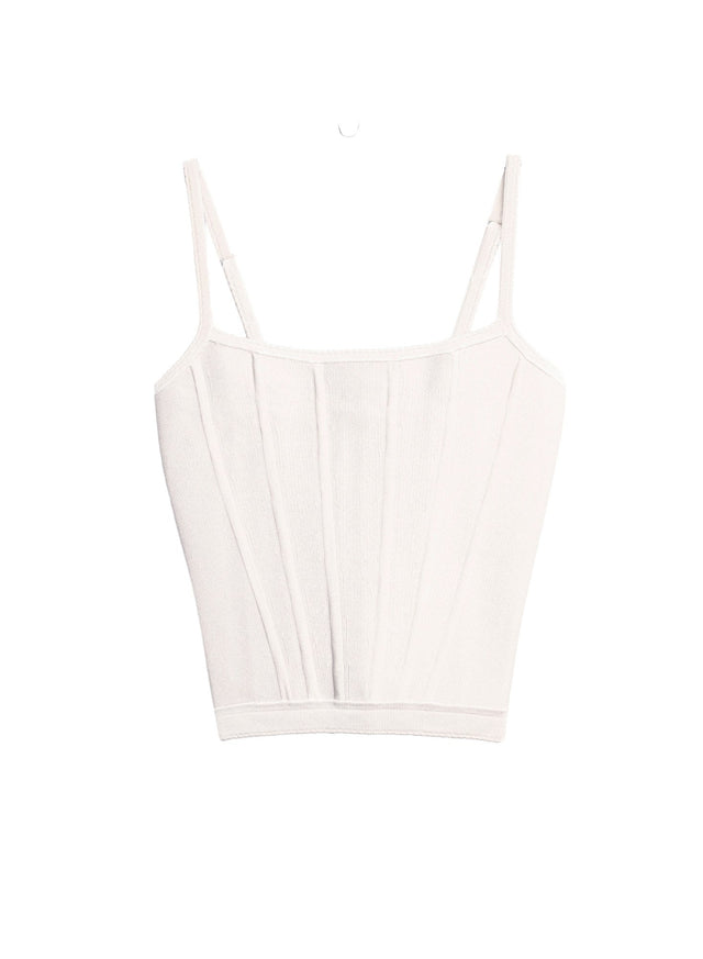 Ivory - Knit Corset Top | Fleur du Mal - DEMO