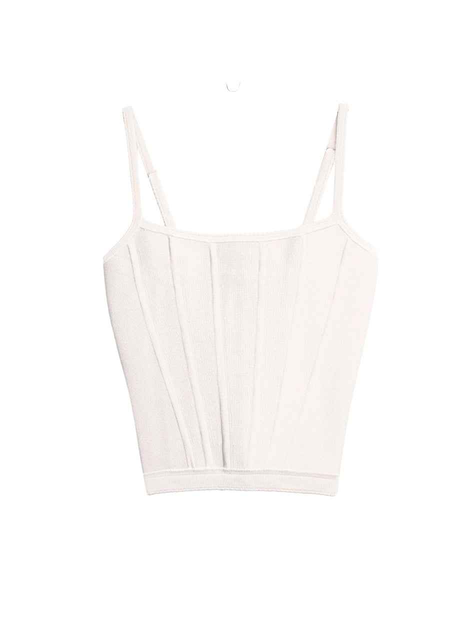 Ivory - Knit Corset Top | Fleur du Mal - DEMO