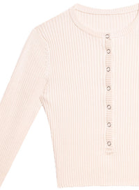 Knit Cropped Henley
