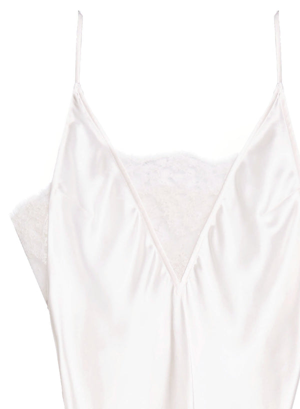 Creme - Daphne Lace Insert Gown | Fleur du Mal - DEMO