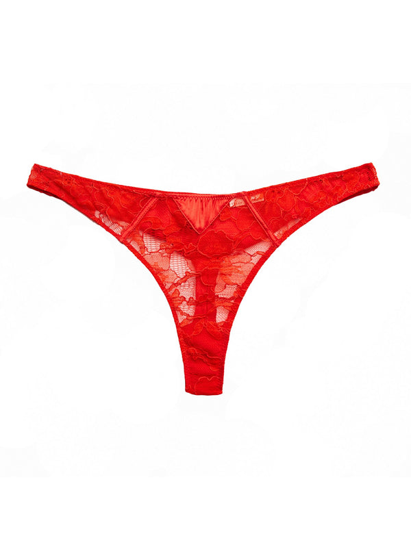 Jasper - Magnolia Lace Thong | Fleur du Mal - DEMO