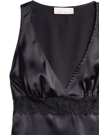 Silk Cami with Lace Insert