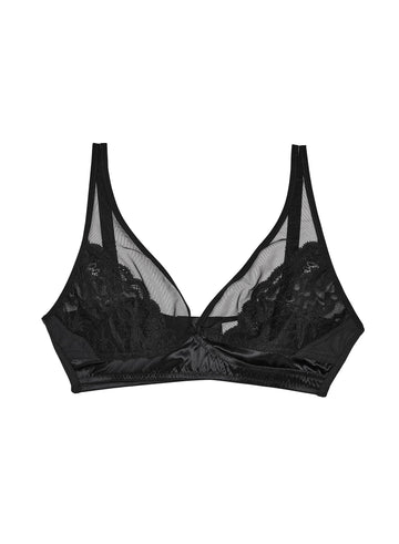 Black - Fuller Cup Charlotte Soft Bralette | Fleur du Mal - DEMO