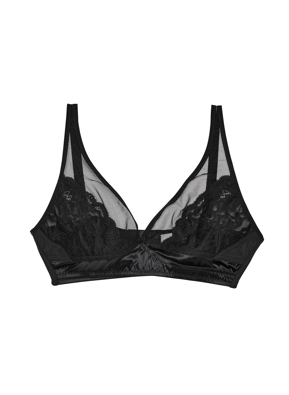 Black - Fuller Cup Charlotte Soft Bralette | Fleur du Mal - DEMO