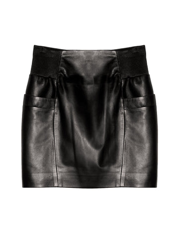 Black - Leather Skirt | Fleur du Mal - DEMO