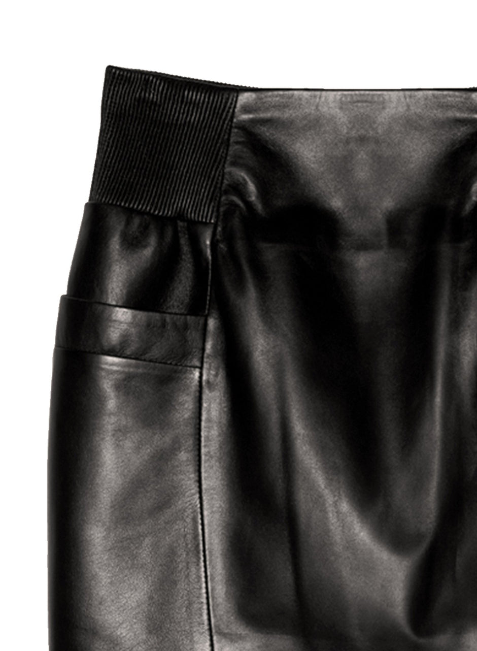 Black - Leather Skirt | Fleur du Mal - DEMO