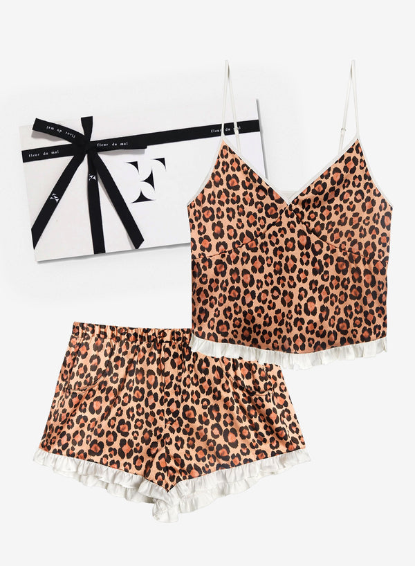 Leopard print - Leopard PJ Gift Set | Fleur du Mal - DEMO