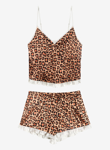 Leopard print - Leopard PJ Gift Set | Fleur du Mal - DEMO