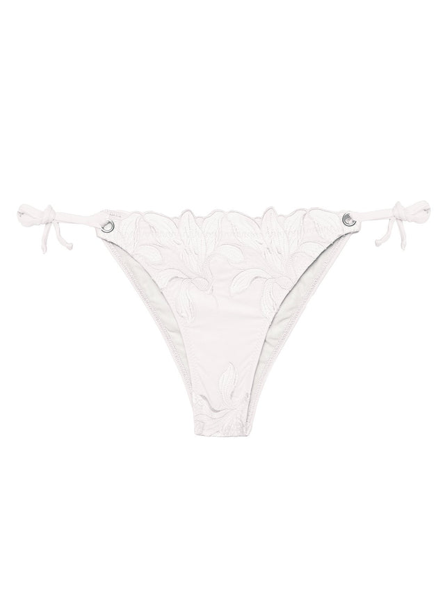 Ivory - Lily Side Tie Bikini Bottom | Fleur du Mal - DEMO
