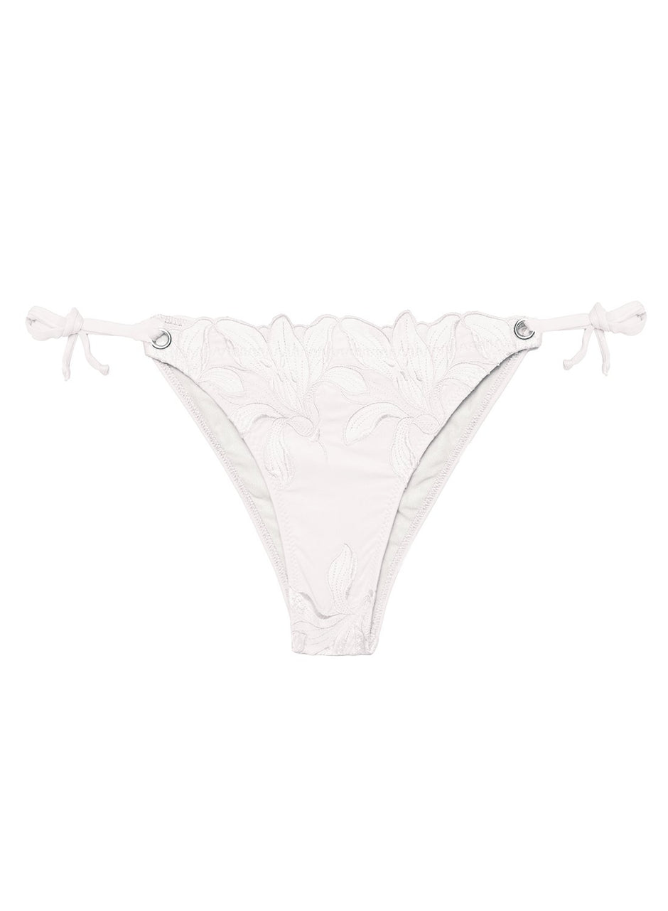 Ivory - Lily Side Tie Bikini Bottom | Fleur du Mal - DEMO