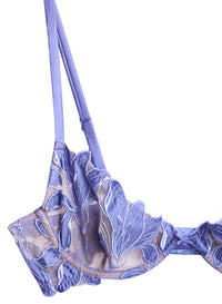 Lily Embroidery Plunge Demi Bra