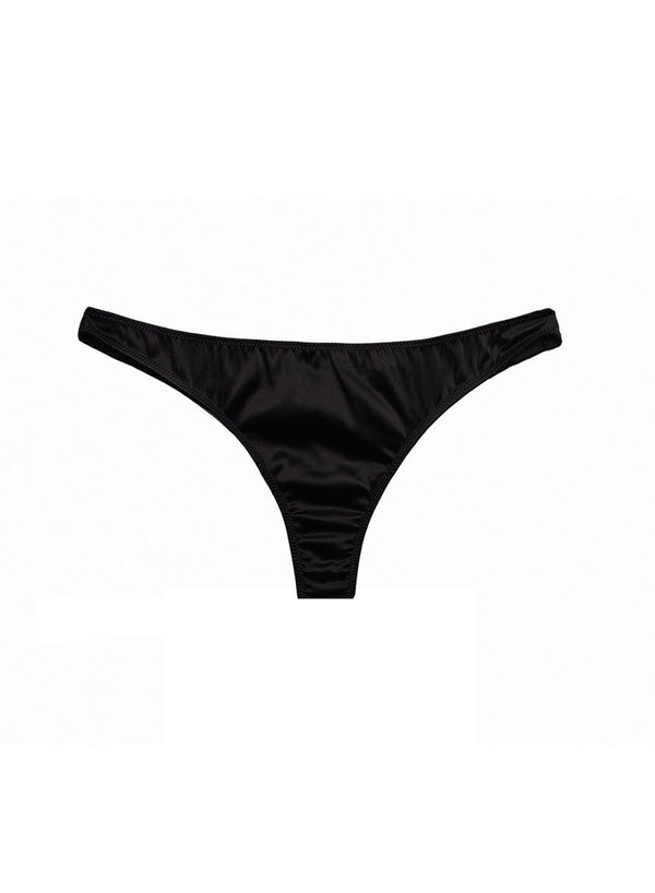 Black - Luxe Thong | Fleur du Mal - DEMO