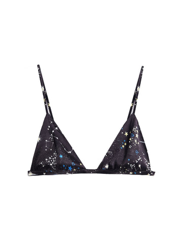 Constellation print - Luxe Triangle Bra | Fleur du Mal - DEMO