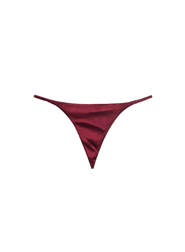 Maroon - Luxe V String | Fleur du Mal - DEMO