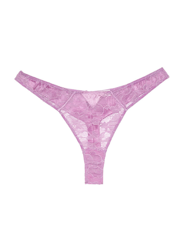 Rose quartz - Magnolia Lace Thong | Fleur du Mal - DEMO