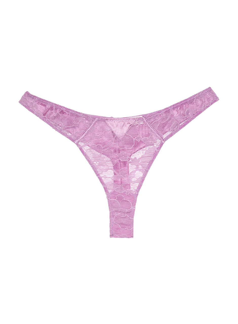 Rose quartz - Magnolia Lace Thong | Fleur du Mal - DEMO