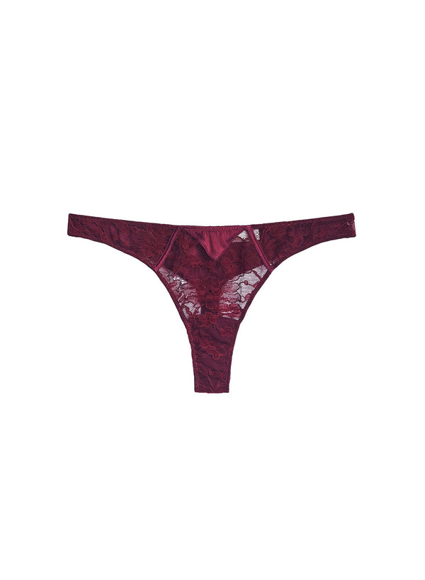 Mulberry - Magnolia Lace Thong | Fleur du Mal - DEMO