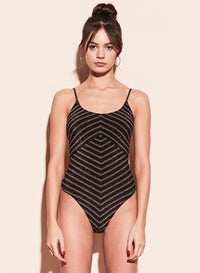 Mitered Knit Bodysuit