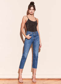 Mitered Knit Bodysuit
