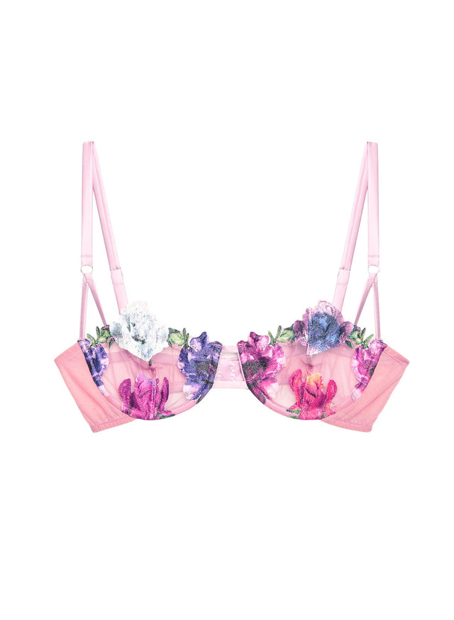 Sweet pea - Monet Embroidered Balconette | Fleur du Mal - DEMO