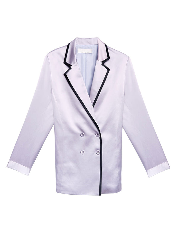 Moonbeam - Piped Double Breasted Blazer | Fleur du Mal - DEMO