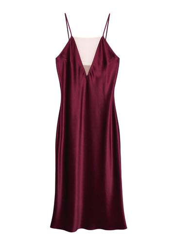 Mulberry - Sheer Plunge Bias Slip | Fleur du Mal - DEMO