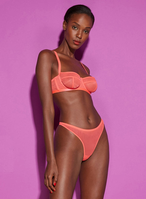 Neon raspberry - Tricot Thong | Fleur du Mal - DEMO