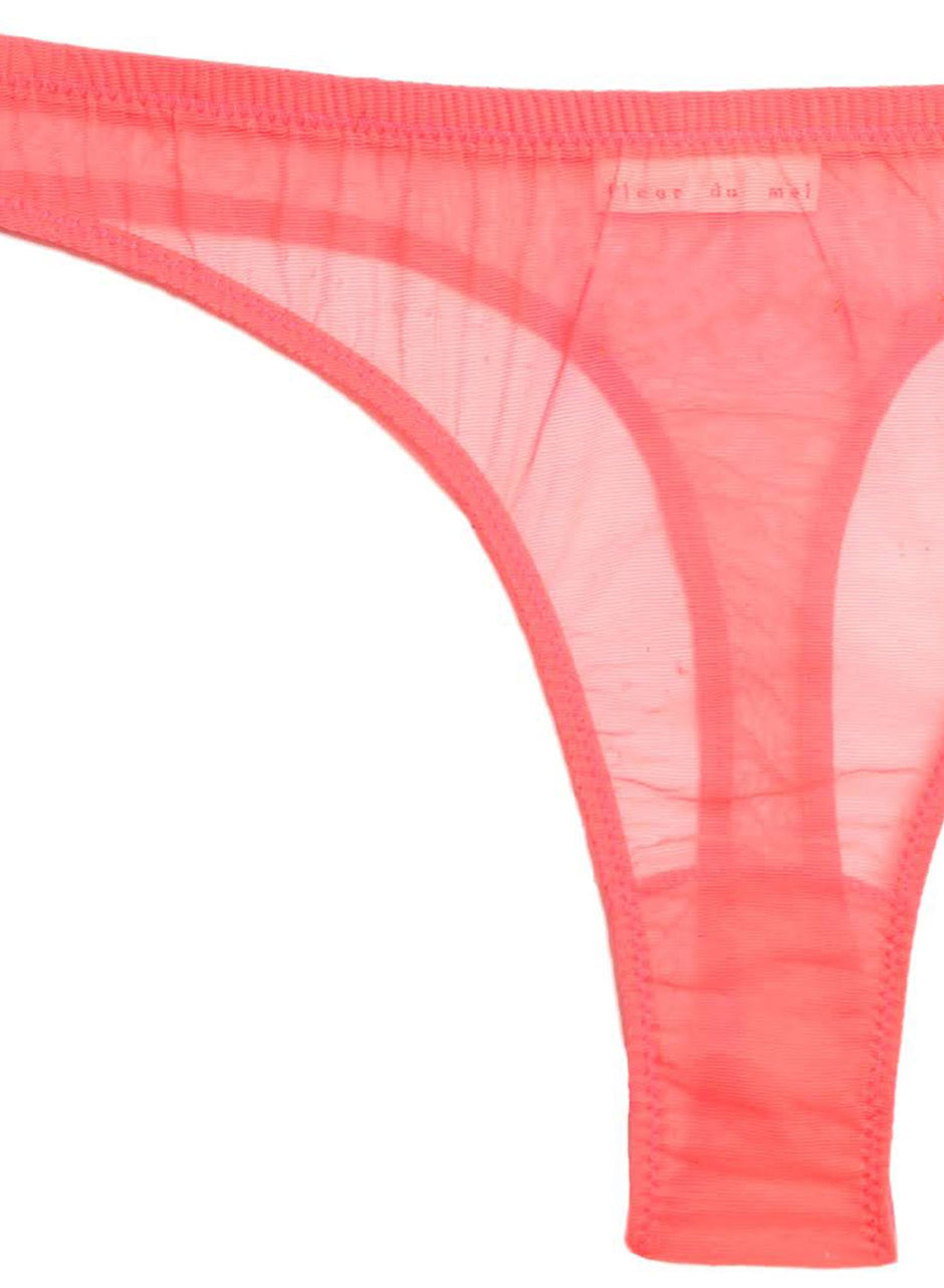 Neon raspberry - Tricot Thong | Fleur du Mal - DEMO