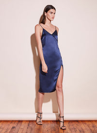 Piped V-Neck Dress