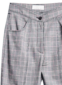 Plaid Check Flare Pant