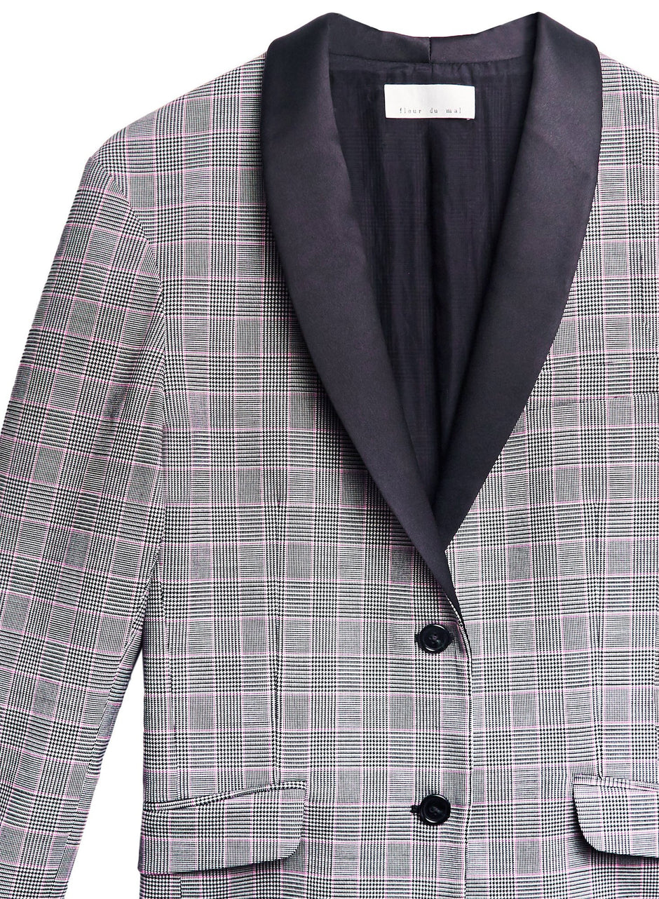 Plaid check - Plaid Check Blazer | Fleur du Mal - DEMO